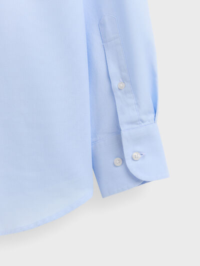 CAMISA NIDO C.BOTON CELESTE