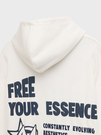 SUDADERA AESTHETICS BLANCO