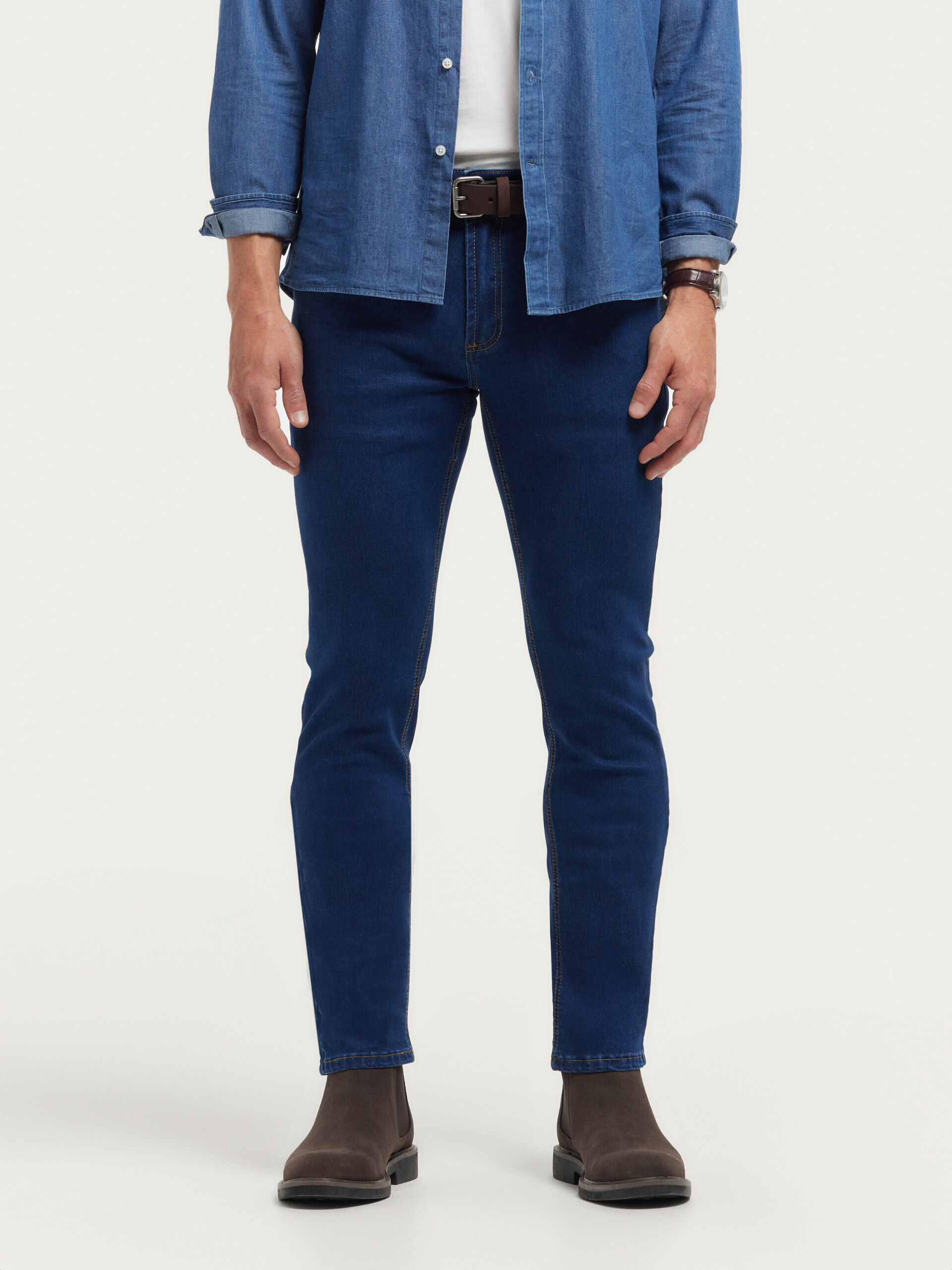 DENIM SLIM BASICO AZUL MARINO