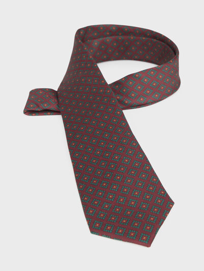 CORBATA PRINTED BURDEOS