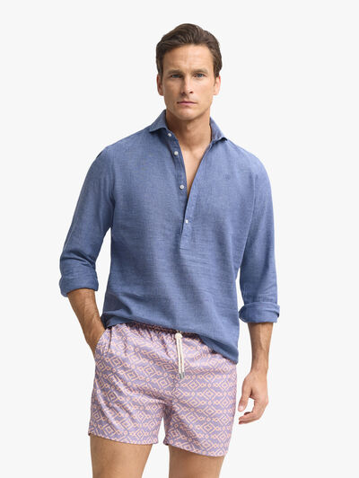 POLERA LINO JACK AZUL MARINO