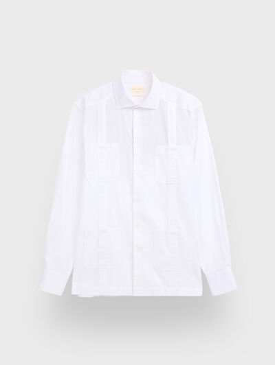 CUBANA LINO CHAMBRAY BLANCO