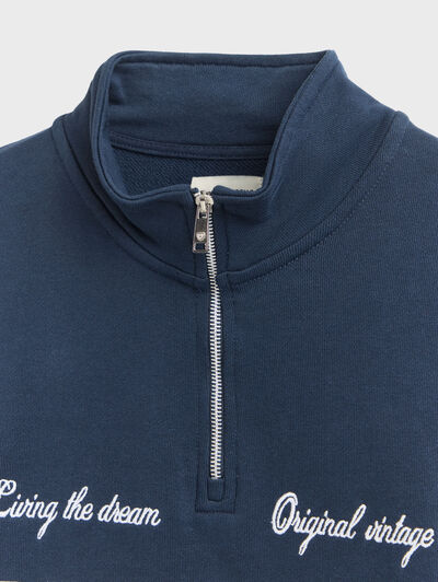 SUDADERA STUDIO AZUL MARINO