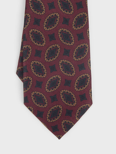 CORBATA PRINTED BURDEOS