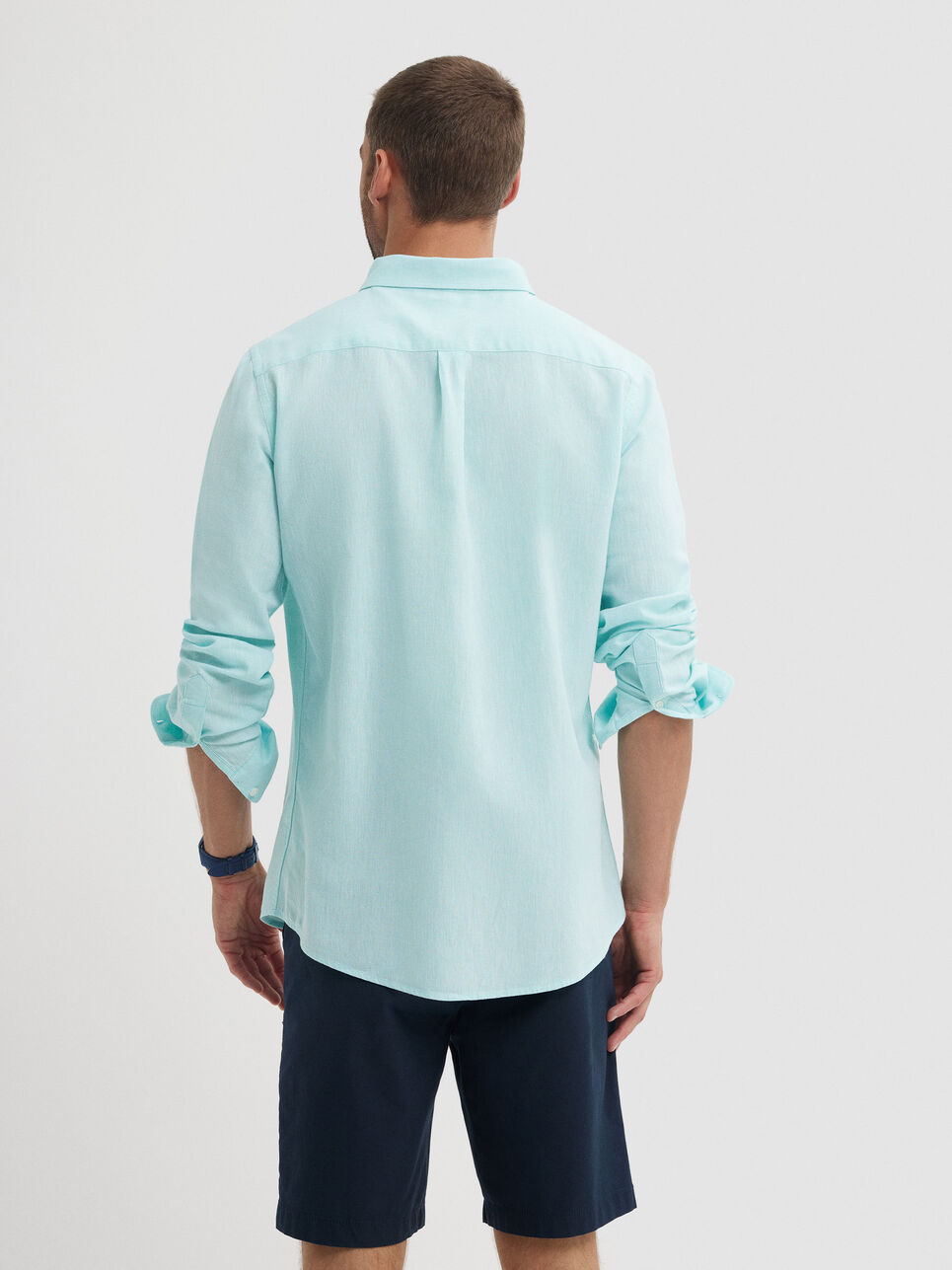 CAMISA LINO C. BOTON