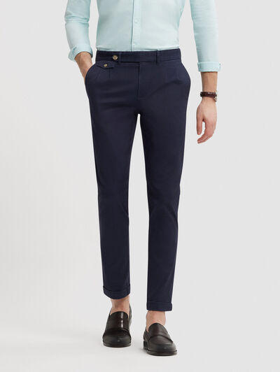 PANTALON CARROT AZUL MARINO