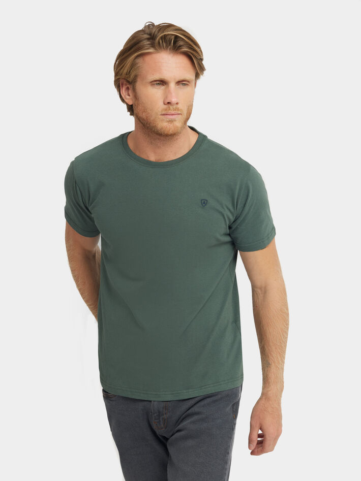 Escarchado Nevada Cliente CAMISETA BASICA VERDE