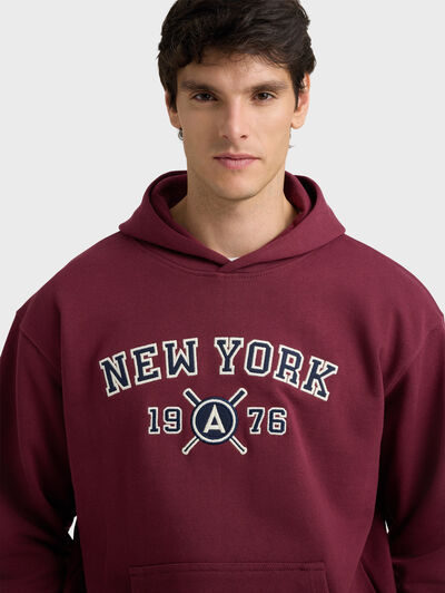 SUDADERA PART BURDEOS