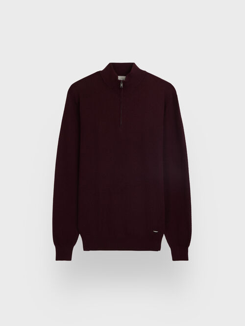 JERSEY CREMALLERA BURDEOS