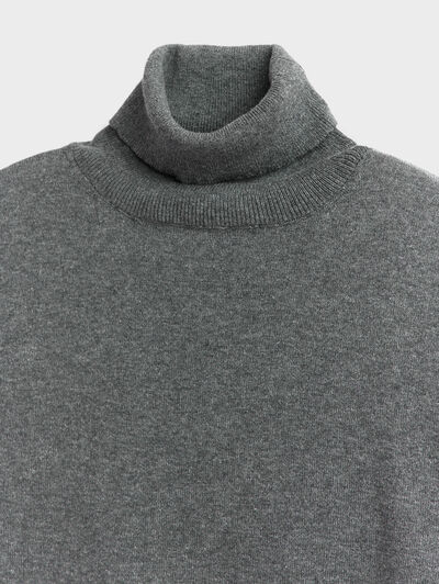 JERSEY ROLL COLLAR GRIS