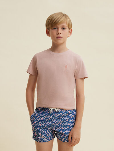 CAMISETA FISHING KIDS ROSA