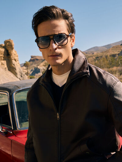 CAZADORA JETT MARR&Oacute;N