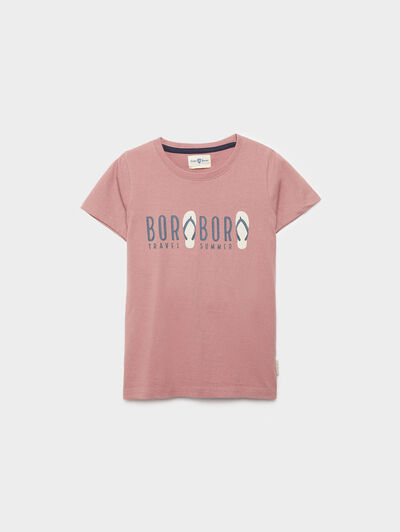 CAMISETA BORA BORA KIDS BURDEOS