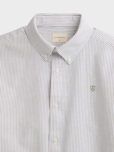 CAMISA OXFORD STRIPES VERDE