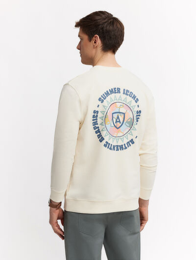 SUDADERA ICONS BEIGE