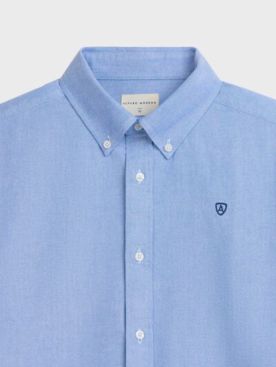CAMISA OXFORD SOLID AZUL