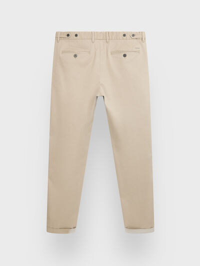 PANTALON CARROT CAMEL