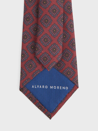 CORBATA PRINTED BURDEOS