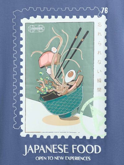 CAMISETA STAMP AZUL MARINO