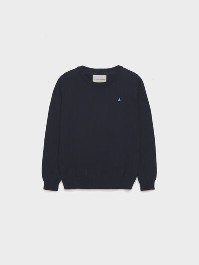 JERSEY ROUND NECK KIDS AZUL MARINO