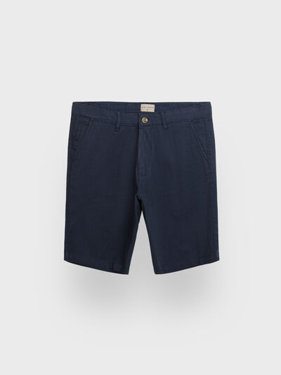 BERMUDA TINTADA AZUL MARINO