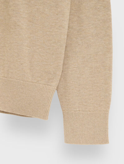 JERSEY ROUND NECK BEIGE
