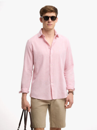 CAMISA LINO ALEX ROSA