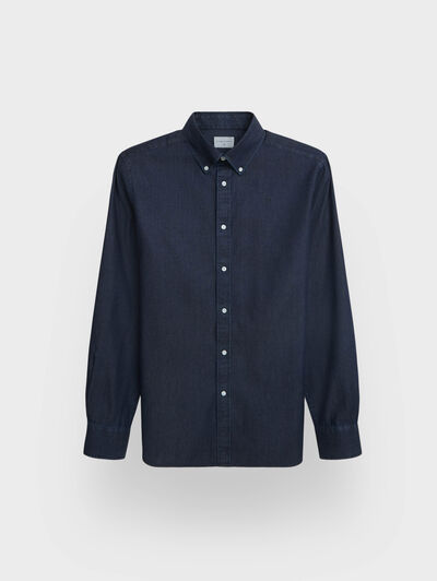 CAMISA DENIM DOWN AZUL MARINO