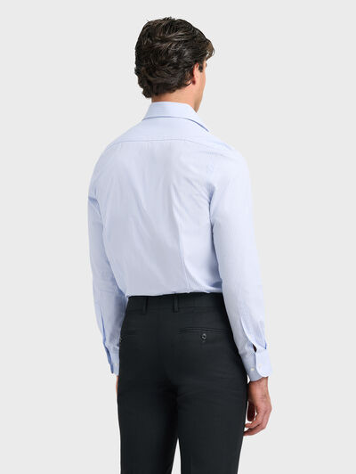 CAMISA VESTIR RAYAS CELESTE