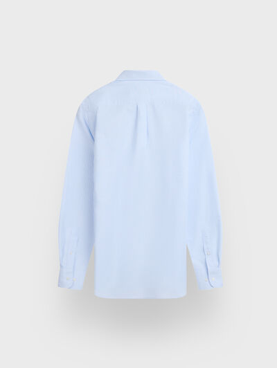 CAMISA OXFORD STRIPES CELESTE