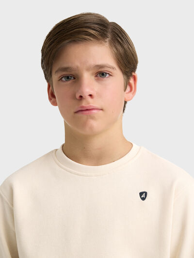 SUDADERA BASIC KIDS BEIGE