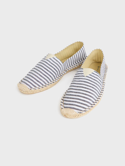 ESPADRILLES OXFORD STRIPES AZUL MARINO
