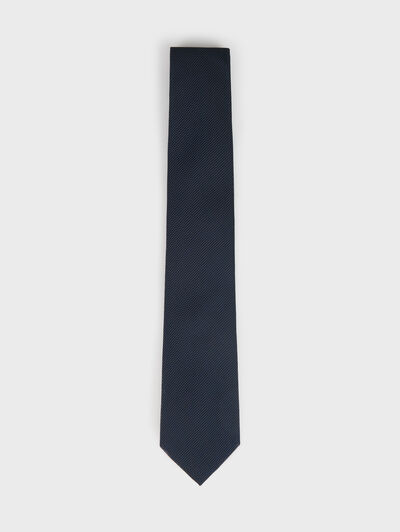 CORBATA GRENADINE AZUL MARINO