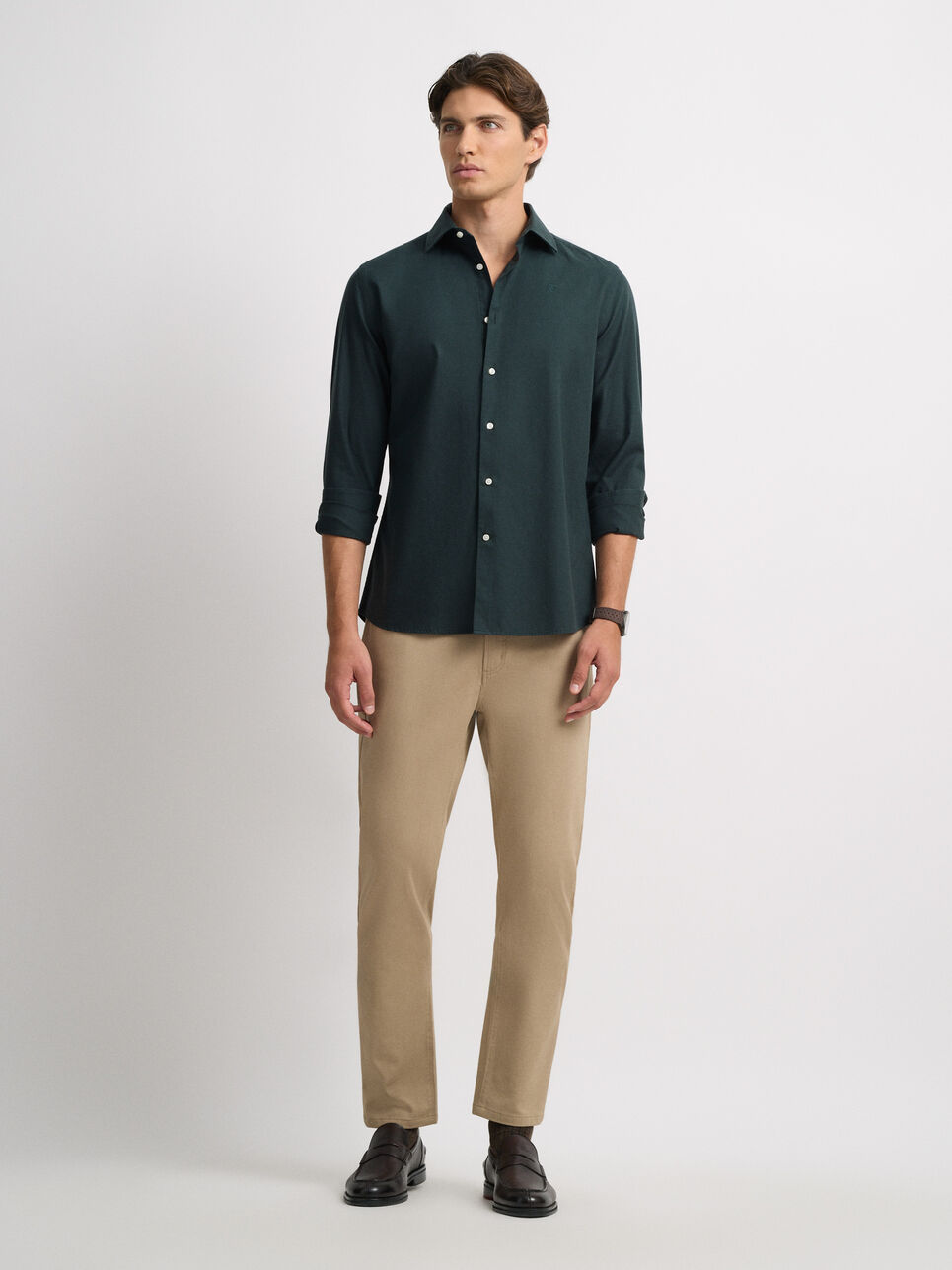 CAMISA TWILL PEACH