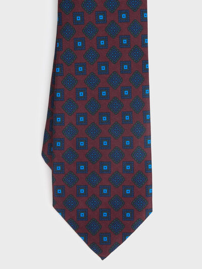 CORBATA PRINTED BURDEOS