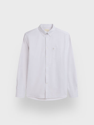 CAMISA OXFORD STRIPES BEIGE