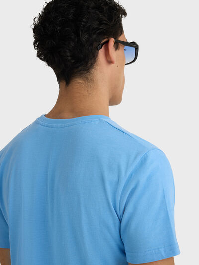 CAMISETA MELANGE CELESTE