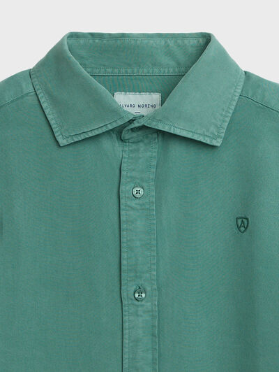 CAMISA TENCEL VERDE