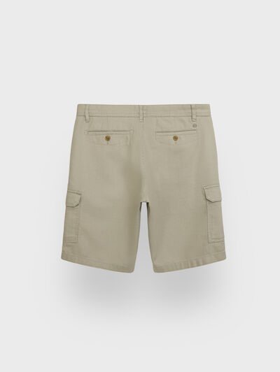 BERMUDA TINTADA CARGO VERDE