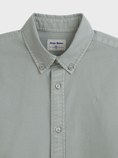 CAMISA OXFORD DYE KIDS VERDE