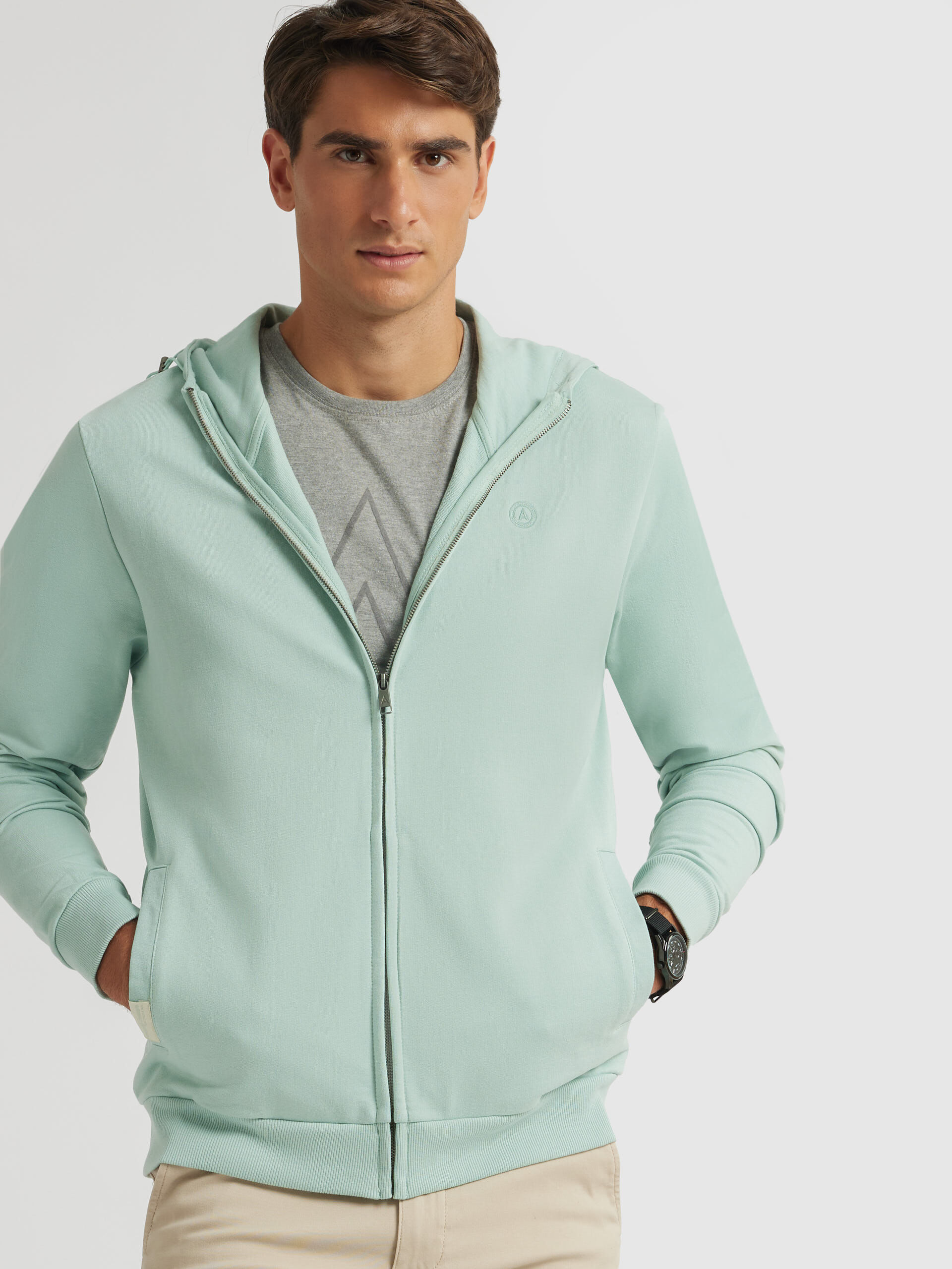 SUDADERA COPPOLA VERDE AGUA