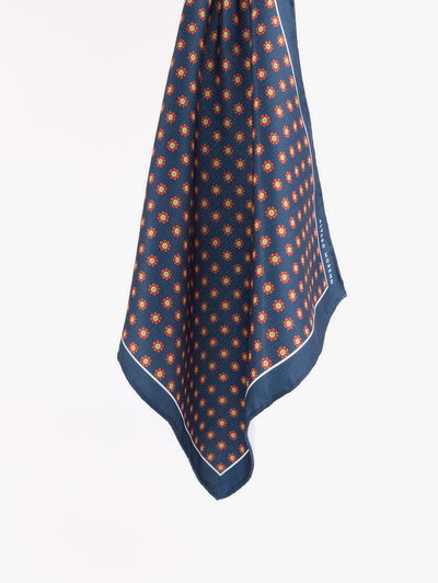 PAÑUELO PRINTED AZUL MARINO