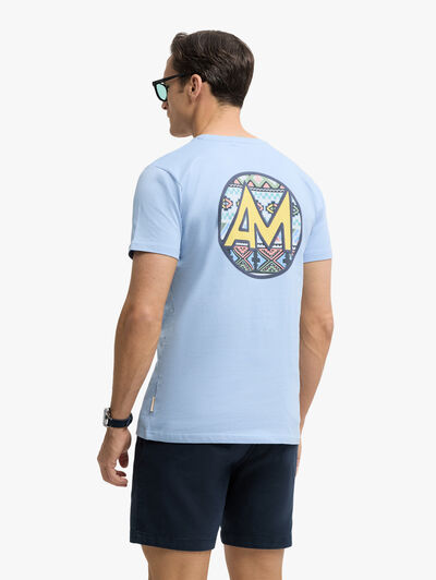 CAMISETA TRIBAL CELESTE