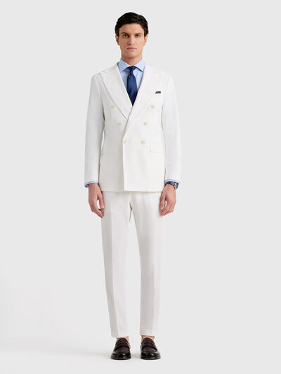 PANTALON MONACO FIL A FIL BLANCO