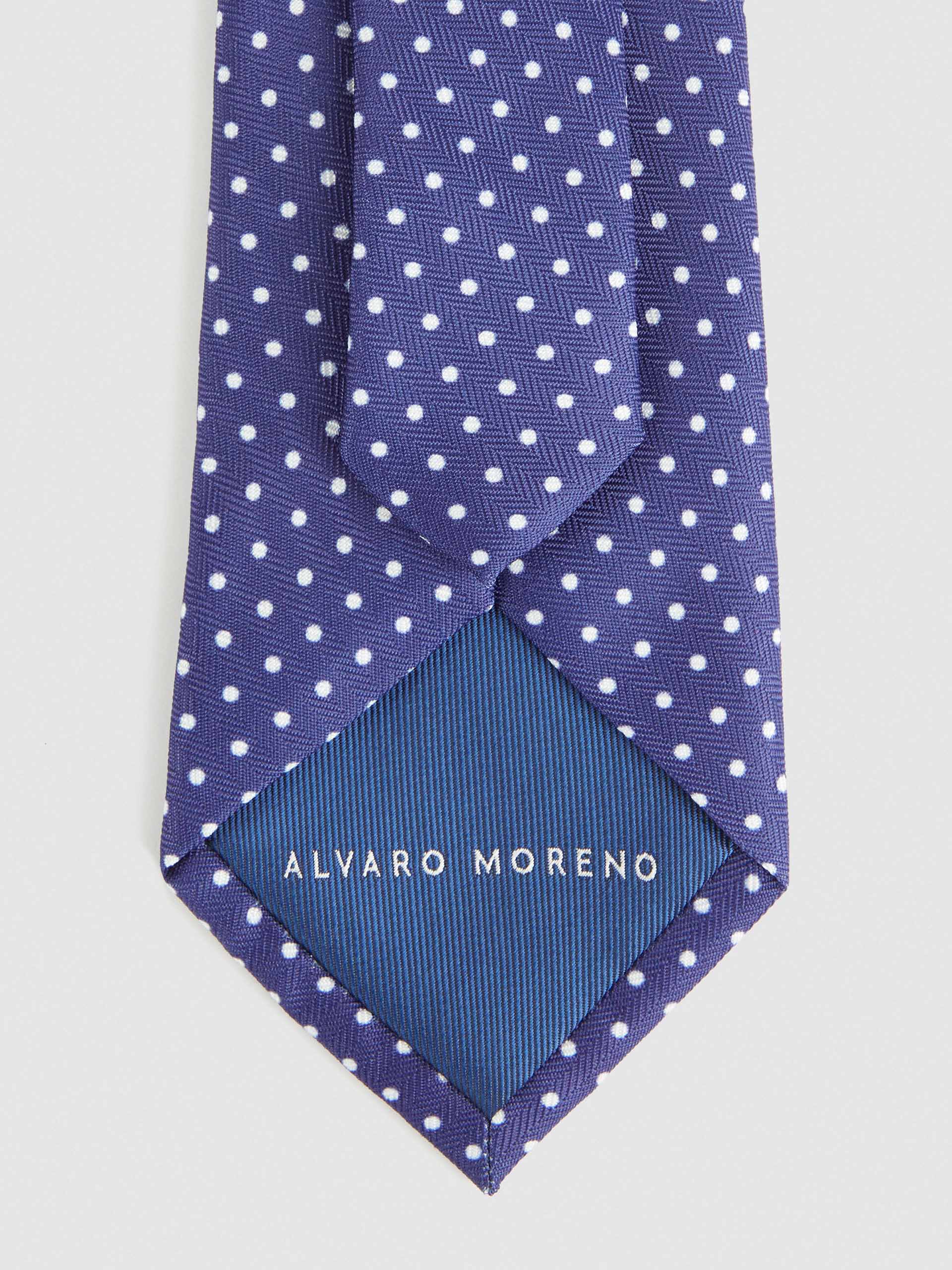 CORBATA PRINTED AZUL MARINO
