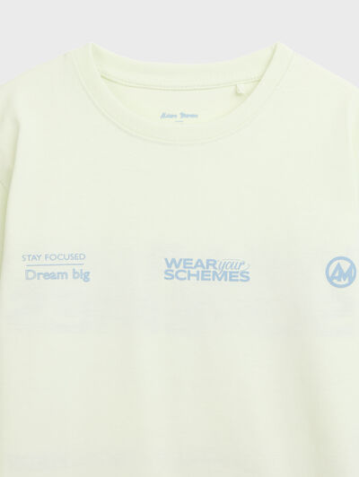 CAMISETA SCHEMES KIDS VERDE