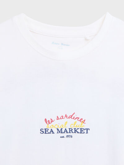 CAMISETA SARDINES KIDS BLANCO