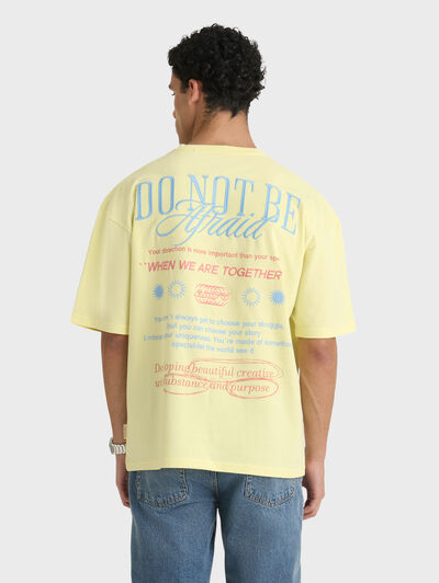 CAMISETA AFRAID AMARILLO