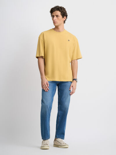 CAMISETA SOLID RELAX MOSTAZA