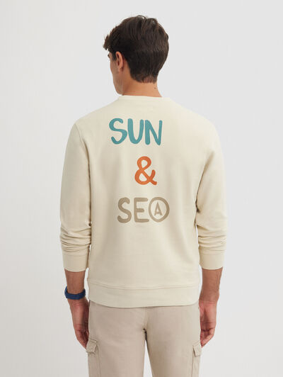 SUDADERA SURF BEIGE